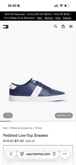 Кроссовки Tommy hilfiger