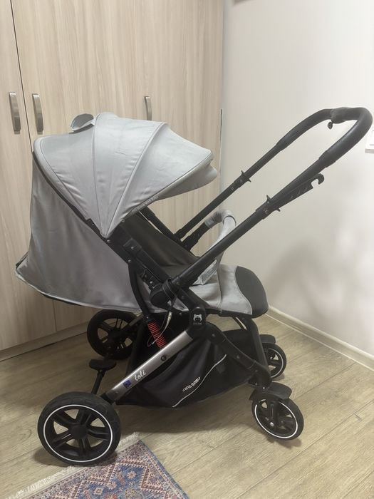 Коляска серый в хорошем состояни