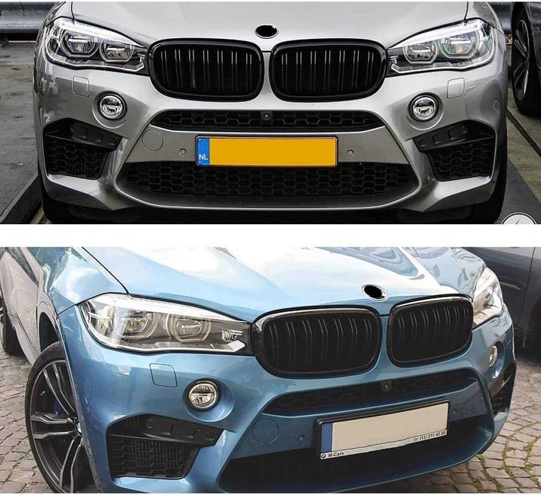 Бъбреци с двойни ребра черен лак за BMW X5 F15, X6 F16
