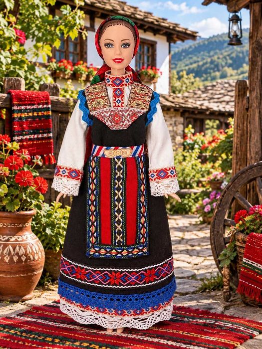 Сувенирна кукла Гроздана с Тронска народна носия.