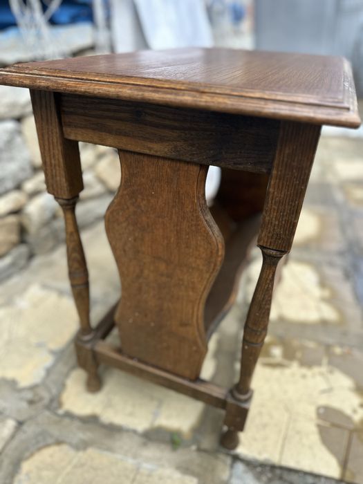 Винтидж дървена помощна масичка