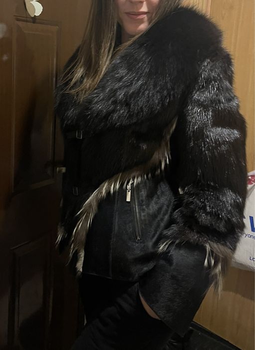 Дамски кожух естествен косъм