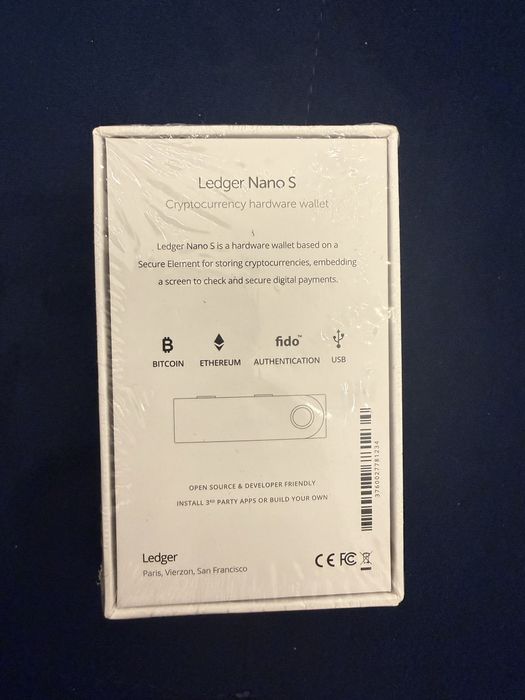 Ledger Nano S – нов, запечатан