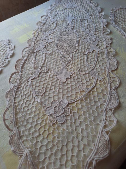 Set oval din macrame