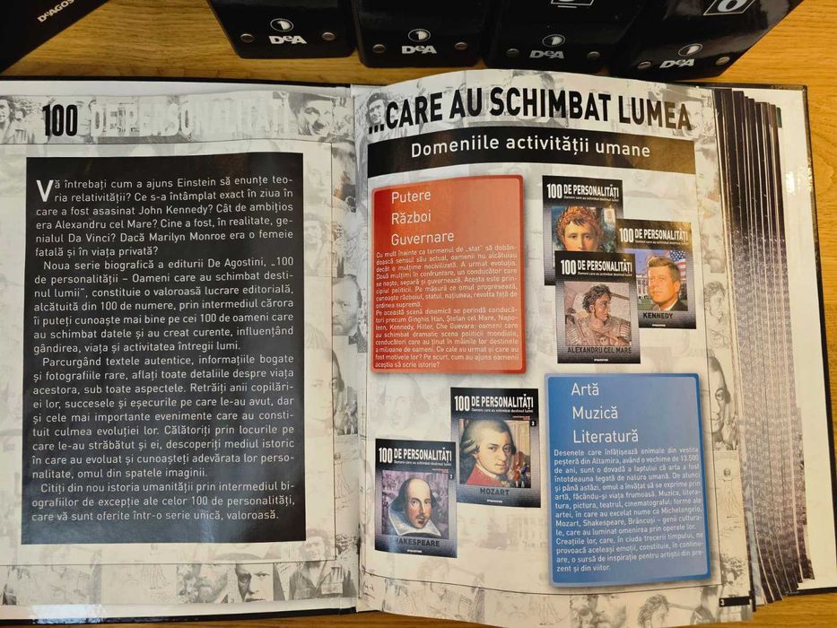 Colecția completă „100 personalitati care au schimbat destinul lumii”