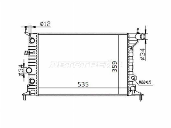 Радиатор Opel Vectra