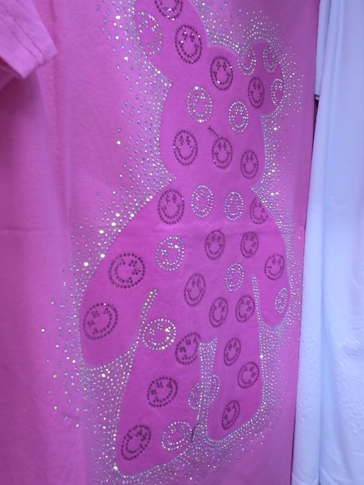 Тениски розови и бели  с мече