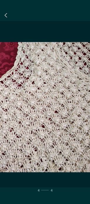 VESTA vintage brodată manual cu mărgele handmade