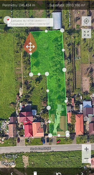 Casa P+M ,teren 2023mp Str Constitutiei  190,langa A1