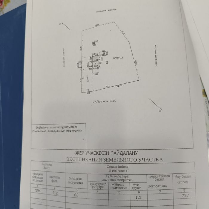 Продам участок с постройками