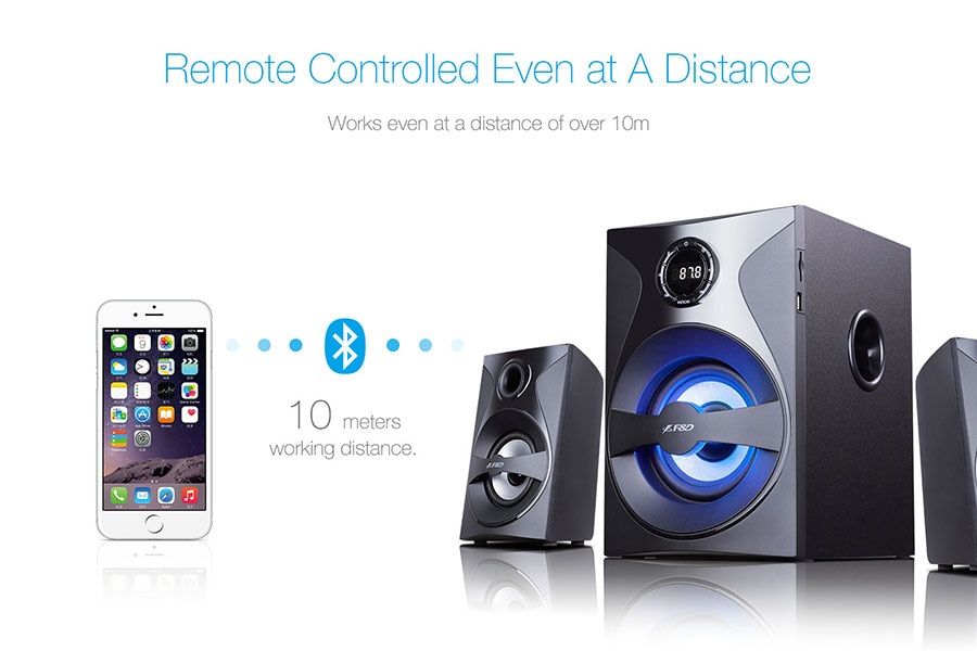 продам новый F&D F380X/USB/Bluetooth/Sd card/AUX/54 ватт/С ДОСТАВКОЙ