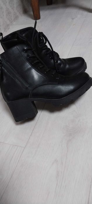 Сапоги осенние кожа