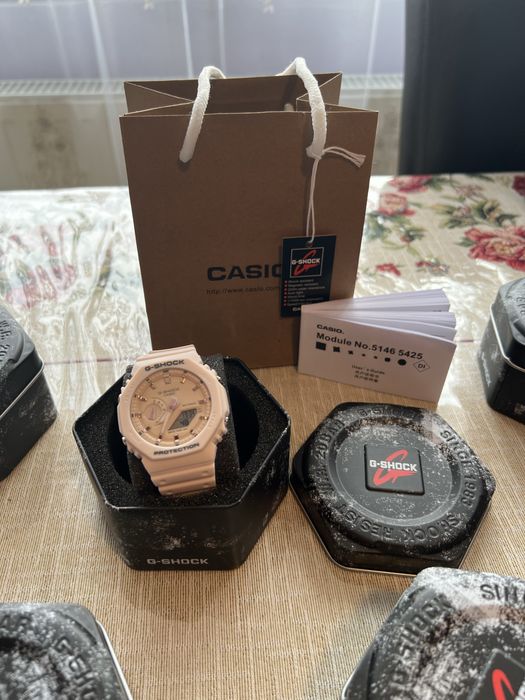 Ceas Casio G-Shock GMA-S2100GA-7A roz