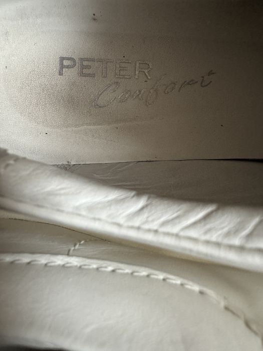 Adidași albi piele naturală