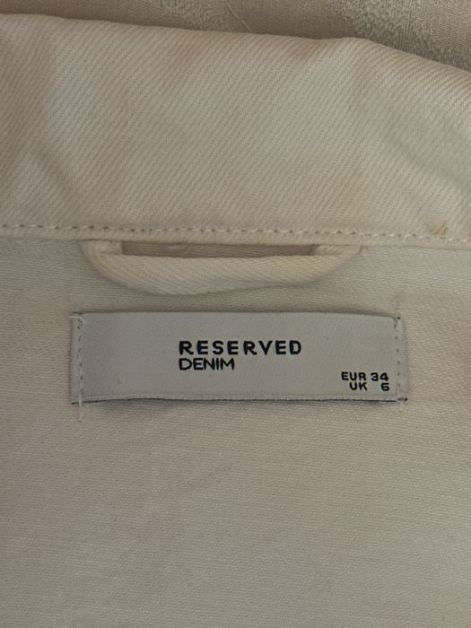 Джинсовая куртка белая Reserved