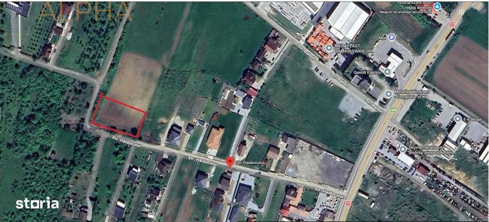 Teren intravilan cu dubla deschidere– Viisoara, Bistrita,  BN, Str. Ha