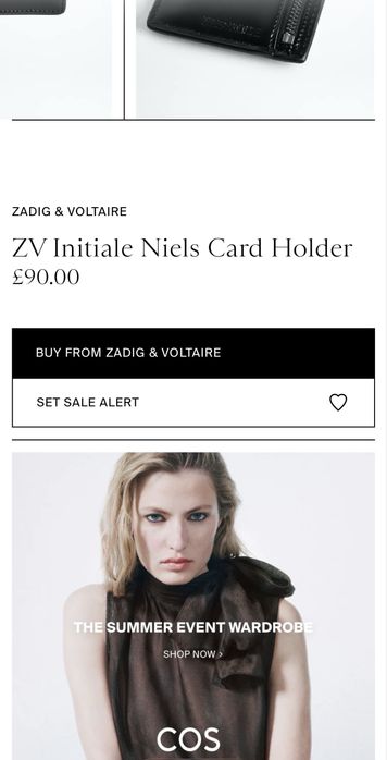 Кожен калъф за карти ZADIG & VOLTAIRE