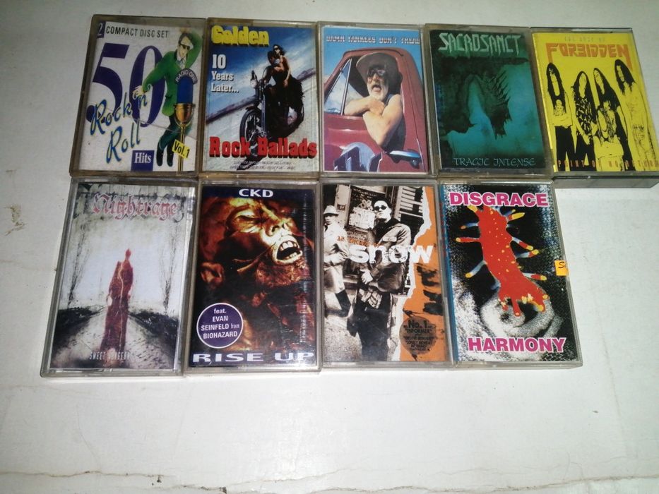 Касети с Рок и метъл изпълнители