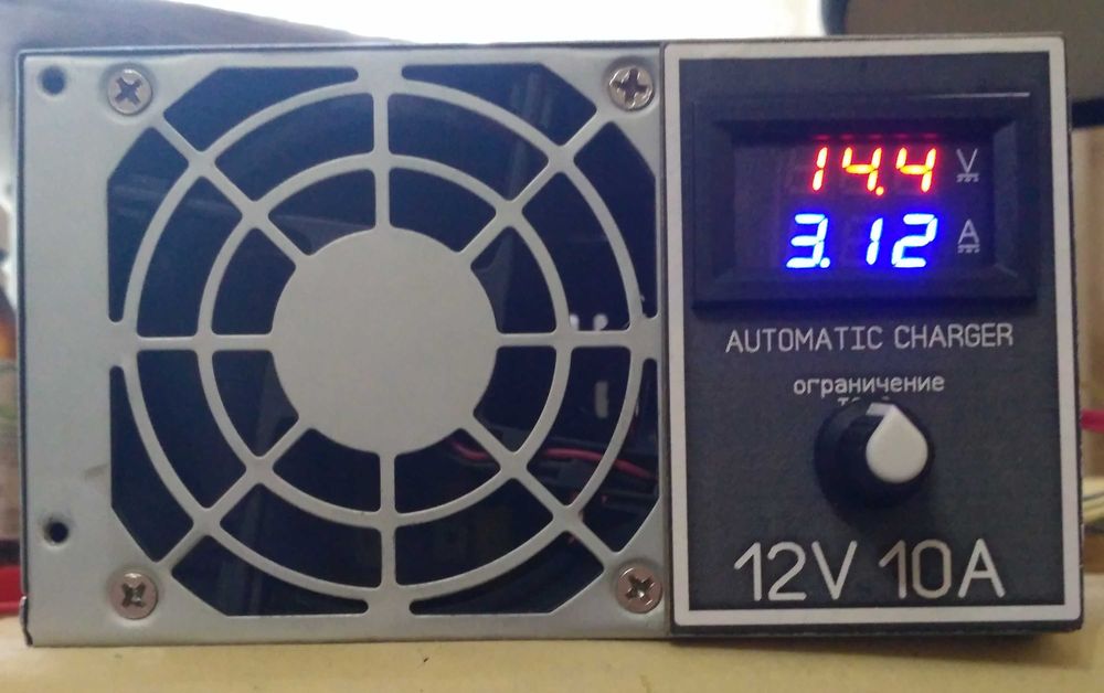 Зарядное устройство для аккумулятора 12В от 1 до 100 А/Ч с огр. тока