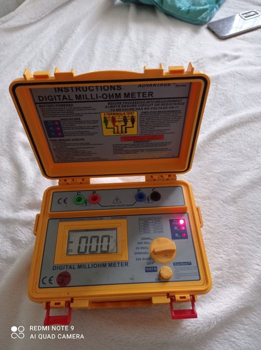 Digital milli-ohm meter