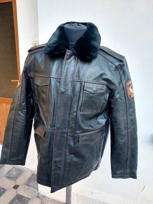 Куртка из натуральной кожи со съёмным утеплением