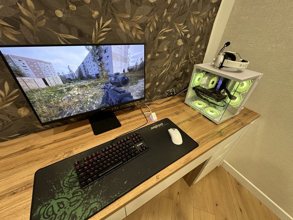 Игровой ПК + монитор 200гц (i5 14400f, RTX 5060Ti, 32 gb озу, SSD 1tb