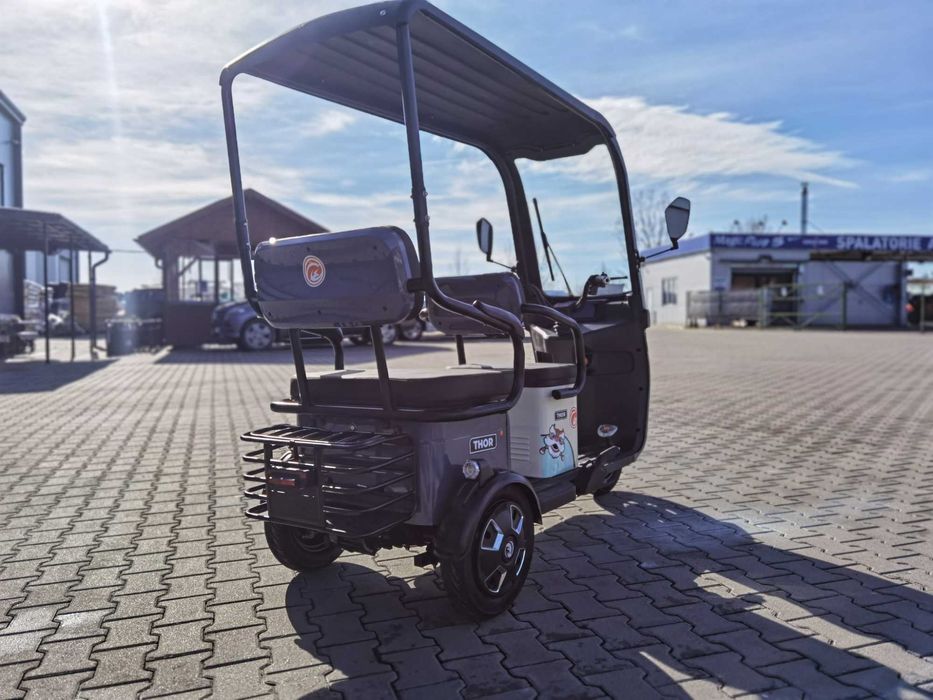 Triciclu electric cu motor puternic 1000W Thor Challenger Agramix