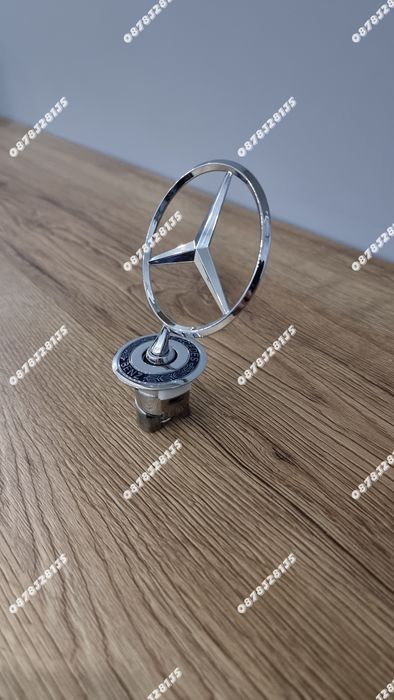 Емблема тип мерник Mercedes-Benz 43мм – хром