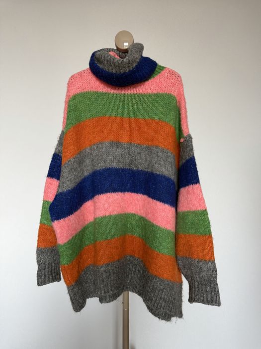 Pulover multicolor oversize Zara S