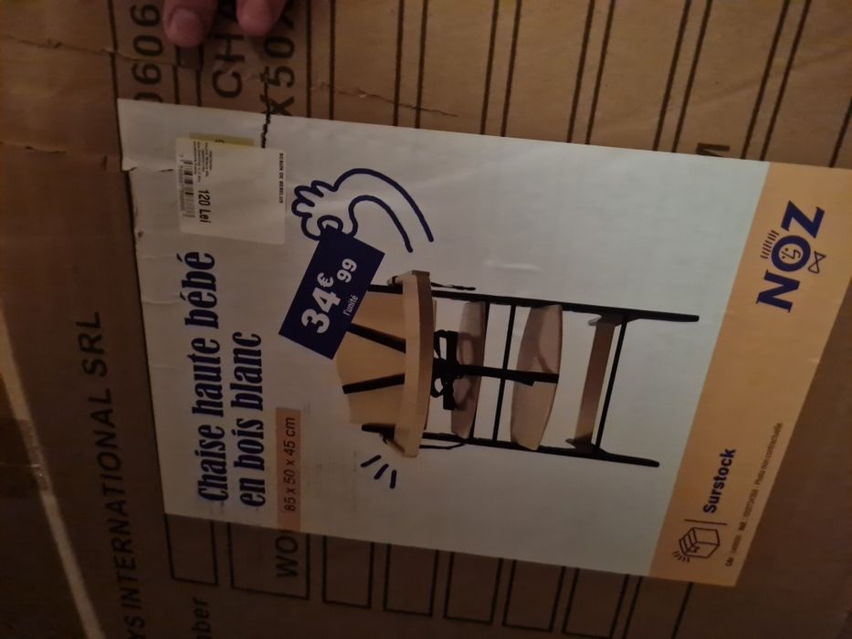 Scaun masa bebelus lemn