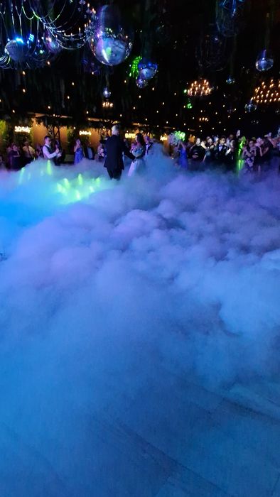Schela de lumini, fum greu ,gheata carbonica videobooth 360