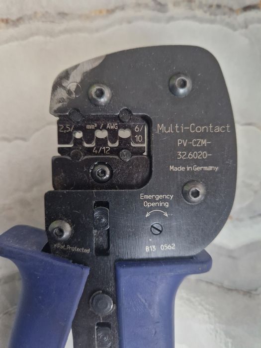 Cleste sertizat  Staubli Multi-Contact MC4