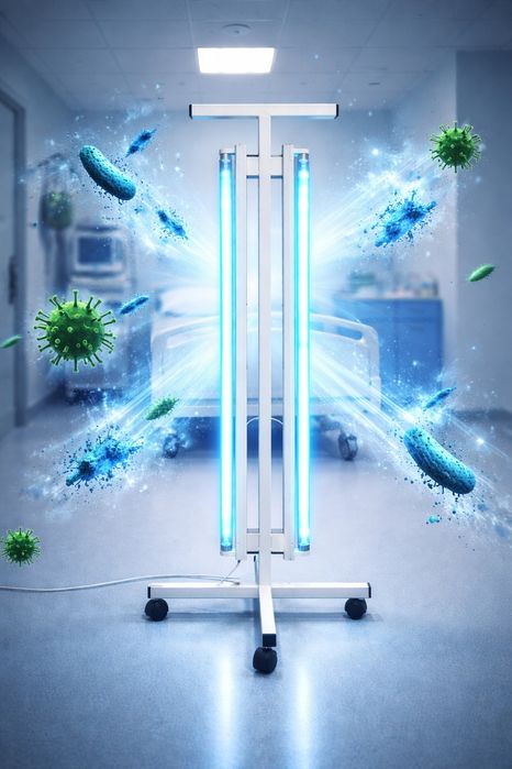 Бактерицидная лампа на штативе