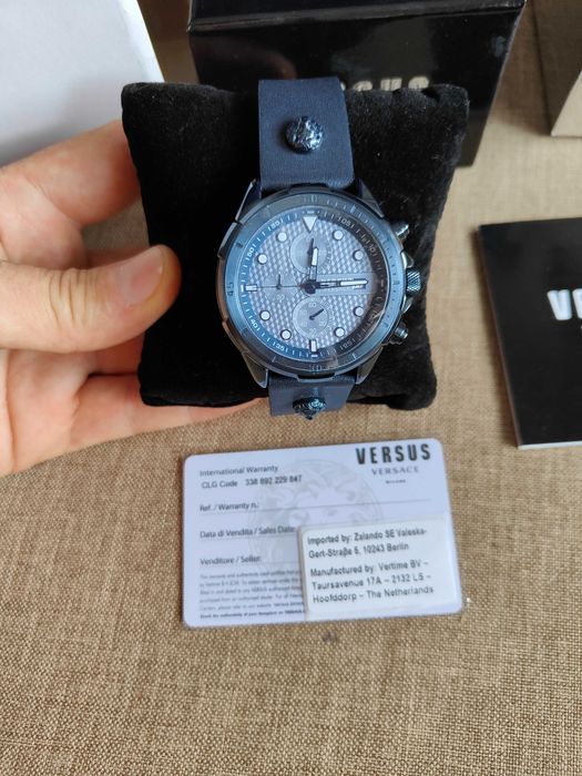Ceas VERSUS VERSACE Chronograph VSPLP0319 Navy/Navy-produs nou