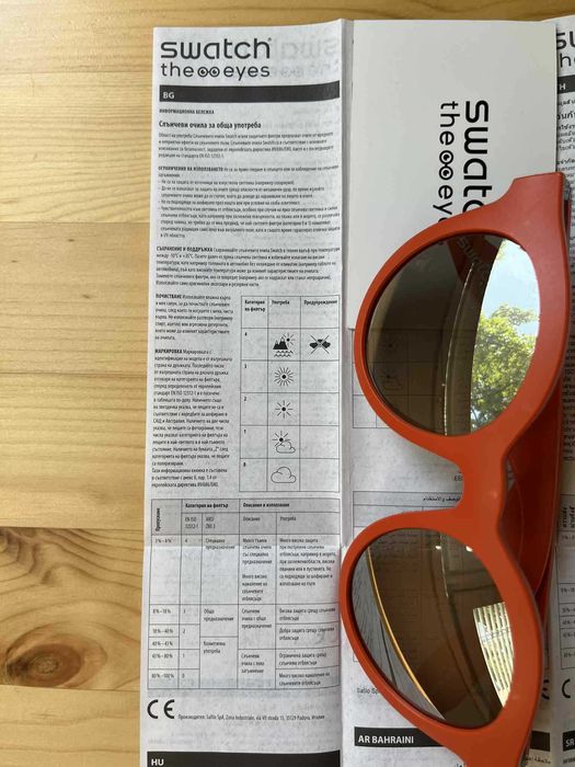 Слънчеви очила, Swatch the eyes