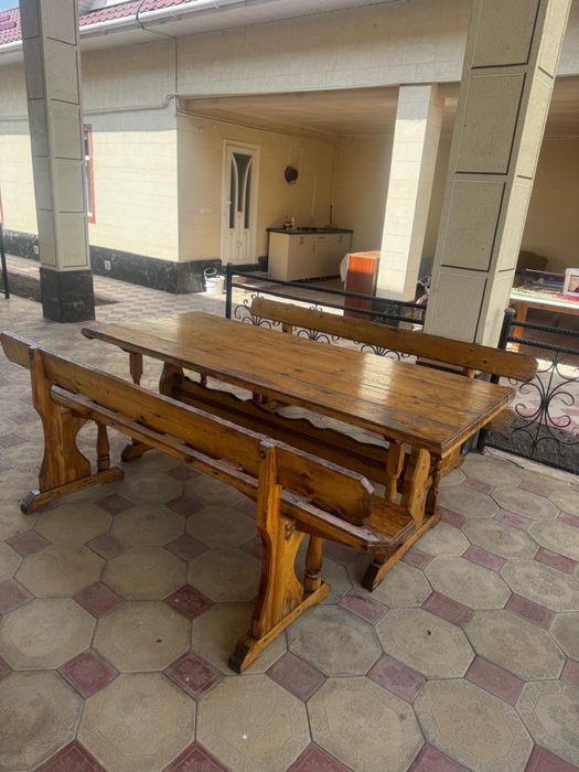 Тапчан,үстел орындығымен