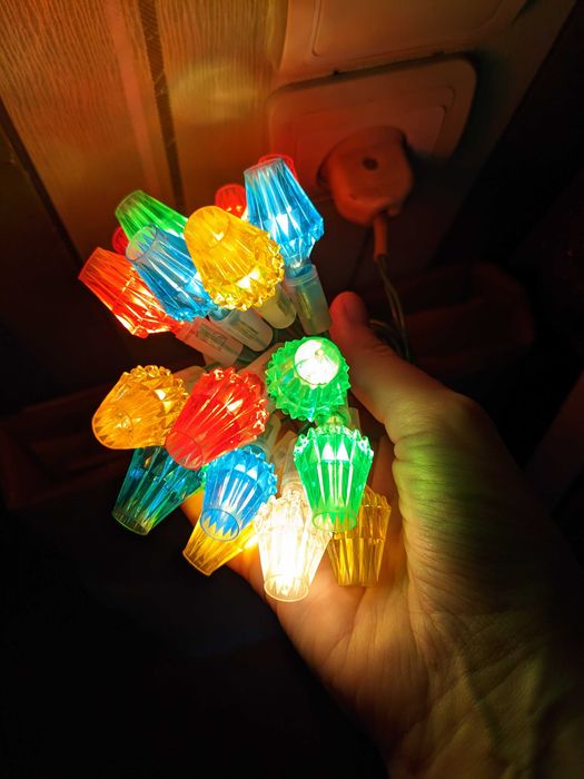 Советская елочная гирлянда