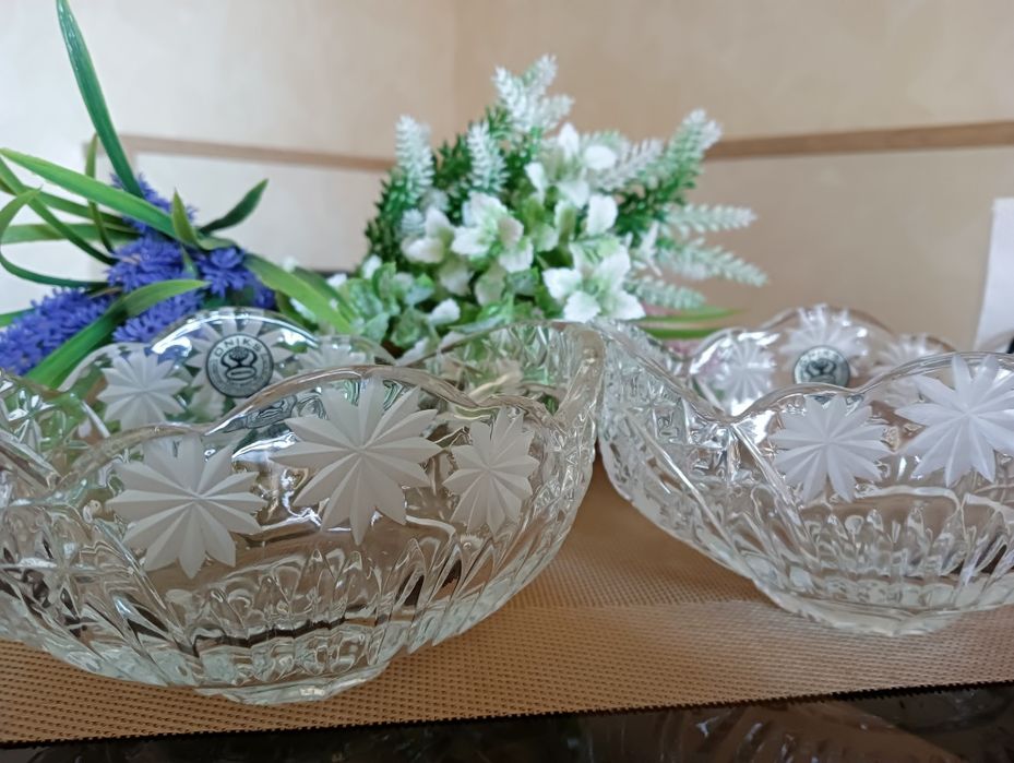 Хрустальные вазочки 6 шт