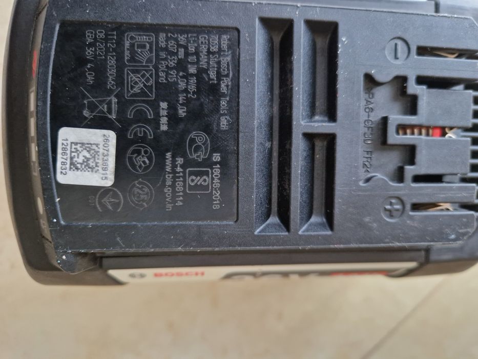 Bosch AL 36 CV , GBA 36 - incarcator si acumulatori 36 V