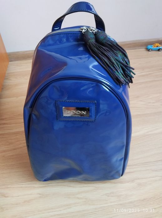 Rucsac/ghiozdan piele lacuita zoon