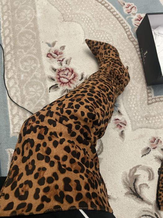 Ботфорды леопардовые