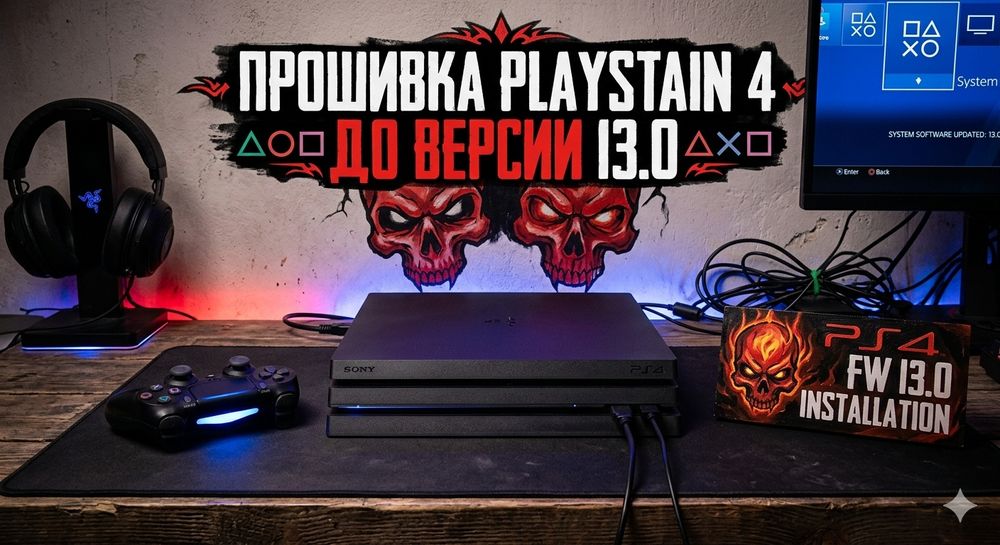 Прошивка Sony playstation 4 до версии 13.00