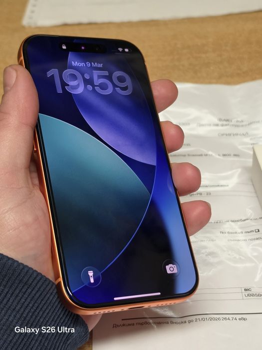 iPhone 17 Pro  256GB Cosmic Orange Като Нов! Гаранция!
