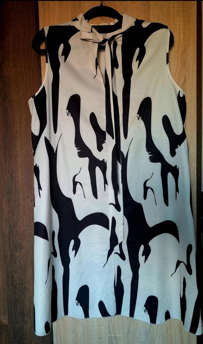 Rochie draguta alb si negru