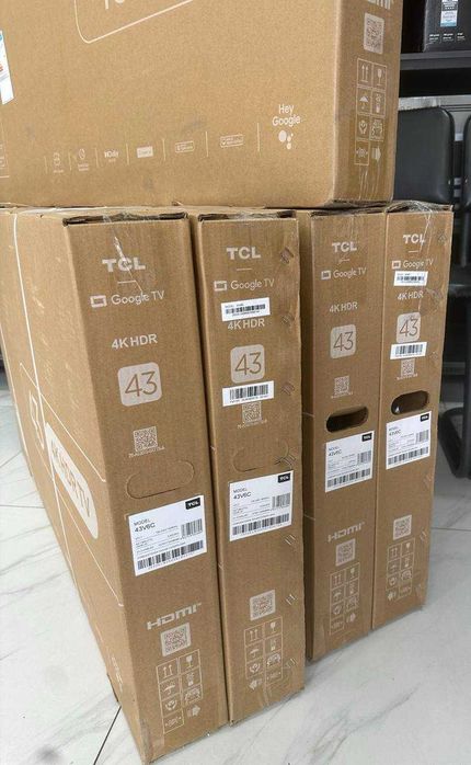 Телевизор TCL 43 4K HDR Google TV два пульта дистанционного управления