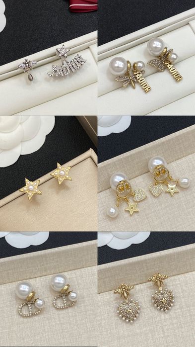 Обеци на Dior различни модели