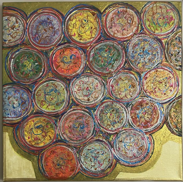 Картина 40/40, акрилни бои