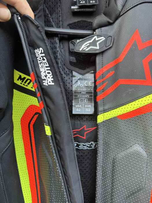 Alpinestars motegi v3 52 размер