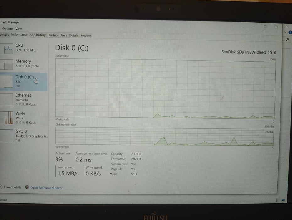 Лаптоп Fujitsu LifeBook E548