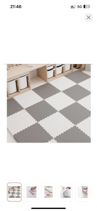 Коврик пазл, размер 60 на 60